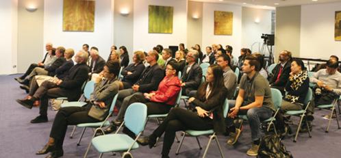 “對(duì)話總領(lǐng)事”現(xiàn)場(chǎng)。(《歐洲時(shí)報(bào)》陳磊 攝)