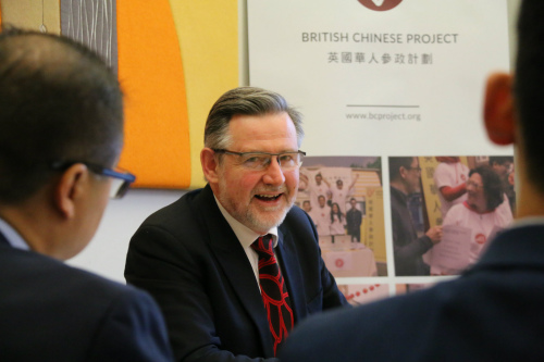 英國(guó)國(guó)會(huì)跨黨派華人事務(wù)小組主席、下議院議員巴里•加德納。(《歐洲時(shí)報(bào)》/陳述 攝) 