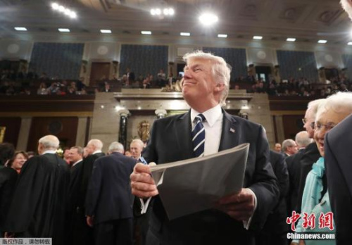 資料圖：美國(guó)總統(tǒng)特朗普