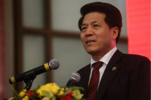 李輝大使致辭。