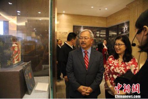 2017年10月14日，舊金山市長李孟賢一行訪問貴州茅臺。(圖片來源：<a target='_blank'  >中新網(wǎng)</a>資料圖)