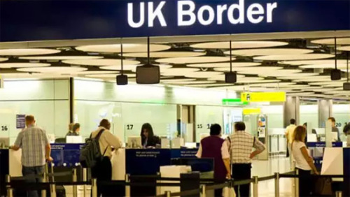 英國邊檢。（歐洲時報英國版微信公眾號援引英國BBC）