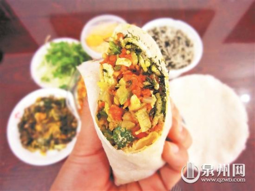 泉州有些地方冬至也吃潤(rùn)餅菜