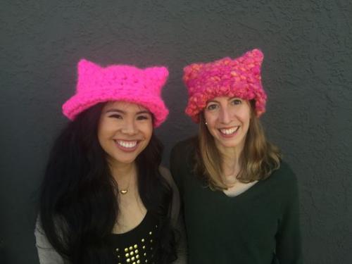 徐景梧(左)和聯(lián)合發(fā)起人Jayna Zweiman(右)。(美國《世界日?qǐng)?bào)》/徐景梧提供)