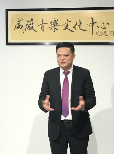 法國華僑華人會主席任俐敏表示，中法關(guān)系發(fā)展迎來新機(jī)遇。(圖片來源：本文圖片除注明外均由歐洲時報記者孔帆 攝)