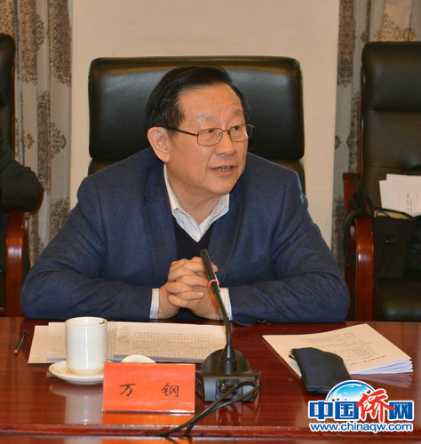 全國政協(xié)副主席、致公黨中央主席、科技部部長、中國科協(xié)主席萬鋼出席會議并講話