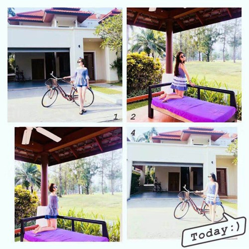 黃海紅和徐欣在泰國(guó)拍的照片。 受訪者供圖