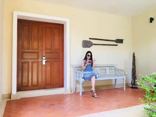 事故發(fā)生前，徐欣在泰國(guó)拍的照片。受訪者供圖