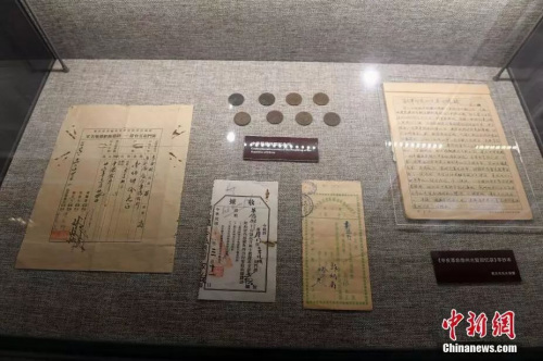 博物館中的僑批藏品。來源 <a target='_blank'  >中新網(wǎng)</a>