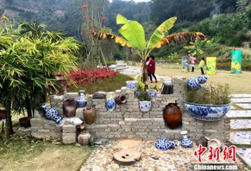 克拉克瓷文化和“海絲”文化融入南勝鎮(zhèn)田坑窯文化景區(qū)建設(shè)。　張金川 攝