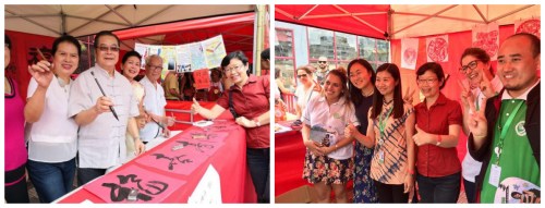 陳佩潔總領事看望部分攤位華僑華人