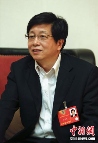 資料圖：全國(guó)政協(xié)委員、中國(guó)航天科技集團(tuán)科技委主任包為民接受采訪。<a target='_blank' >中新社</a>發(fā) 張浩 攝