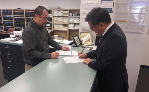 江俊輝日前遞表，參選加州州長(zhǎng)競(jìng)選。(美國(guó)《世界日?qǐng)?bào)》/江俊輝競(jìng)選總部提供)