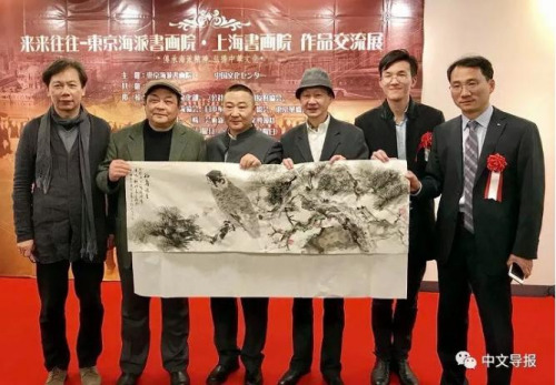 上海畫家合作完成《福壽迎春圖》