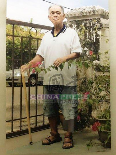 失蹤老翁陳永雄。(圖：馬來(lái)西亞《中國(guó)報(bào)》)