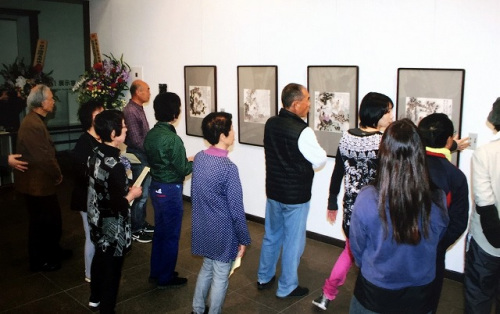 畫展現(xiàn)場。(日本《中文導(dǎo)報》)