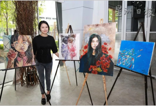 沒有名牌大學(xué)文憑的光環(huán)，但卻有細(xì)膩的觀察力與畫工，讓黃韻維的畫作更有神韻。(圖片來源：馬來西亞《星洲日報(bào)》)