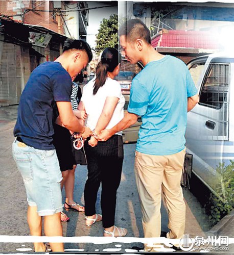 嫌疑人屈某剛離開租房就被抓。(圖片來源：泉州網(wǎng))