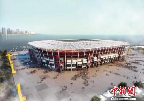 卡塔爾世界杯一比賽場(chǎng)館，用中國(guó)集裝箱拼裝而成