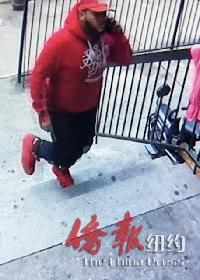 紐約八大道槍擊華裔兄妹的西青嫌犯曝光，警吁線索。 (警方提供)