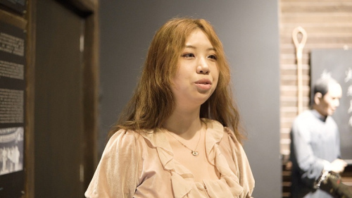 　參觀者，廈門(mén)大學(xué)學(xué)生張露丹。(圖片來(lái)自華輿 視頻截圖)