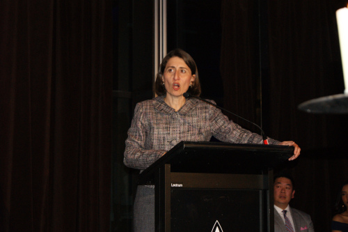 紐省省長貝莉珍妮安致辭。澳大利亞《星島日報(bào)》攝