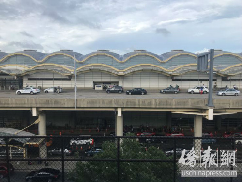 華盛頓近郊的里根機場。（美國《僑報》/魏嘉昕 攝）