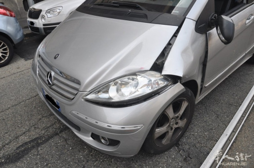 肇事車輛。（“意大利華人街”微信公眾號）