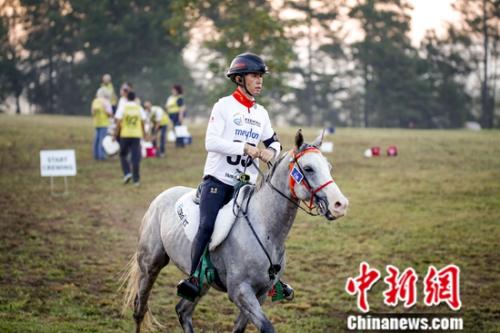 選手在比賽中。國際馬聯(lián)供圖 夏原浦?jǐn)z