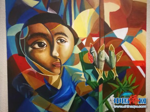 畫家以印象派手法展示菲律賓生活?！￡P向東 攝