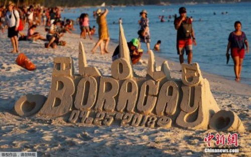 資料圖：菲律賓中部馳名度假勝地長灘島。