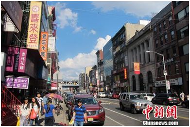 資料圖：歷盡百年滄桑紐約唐人街。韓勝寶 攝