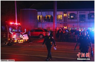 資料圖：2018年11月2日，一名男子在美國佛羅里達(dá)州一家瑜伽館開槍打死1人，重傷4人，然后自殺。