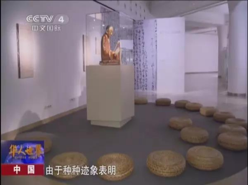 祖師像在匈牙利展出。視頻截圖