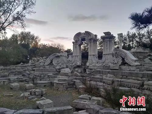 圓明園遺址。<a target='_blank'  >中新網(wǎng)</a>記者 宋宇晟 攝
