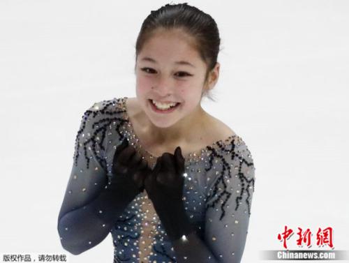  年僅13歲的華裔花式滑冰選手劉美賢，25日晚間贏得美國(guó)花式滑冰錦標(biāo)賽女子單人冠軍。