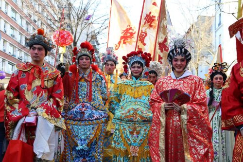 戲曲服裝亮相。（《歐洲時(shí)報(bào)》 潘越平 攝）