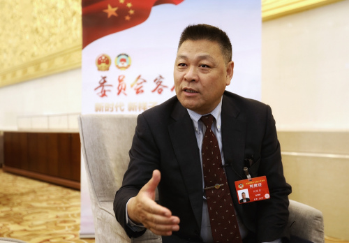 3月12日，西班牙溫州同鄉(xiāng)會(huì)會(huì)長(zhǎng)劉繼東在北京會(huì)議中心。(圖片來源：歐洲時(shí)報(bào)特約記者李雪峰 攝)