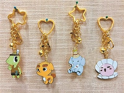 “吉祥四寶”鑰匙扣。