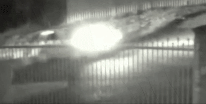 暴徒開(kāi)車逃走畫(huà)面。來(lái)源：澳大利亞九號(hào)臺(tái)新聞