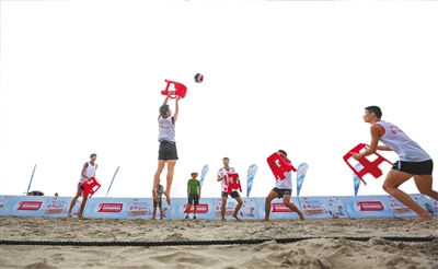 文昌高隆灣沙排訓練基地。 