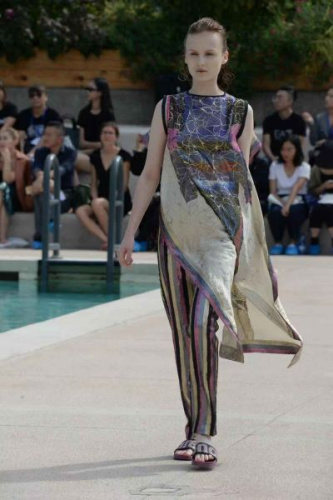 時裝秀現(xiàn)場。（圖片來源：歐聯(lián)通訊社米蘭分社）