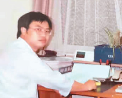 匡光力在德國尤里希核技術研究中心做訪問學者。 　　受訪者供圖