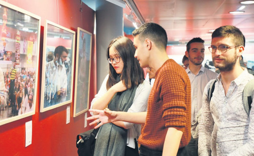 展覽現(xiàn)場。（法國《歐洲時報》/歐文 攝）