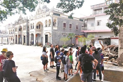 開平塘口鎮(zhèn)倉東村成為粵港澳青年文化交流的基地。