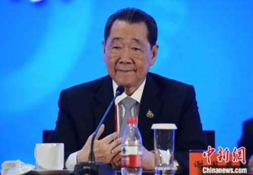 11月17日，中國僑商聯(lián)合會第五次會員代表大會在北京開幕。著名僑商、泰國正大國際集團董事長謝國民出席開幕會。<a target='_blank' >中新社</a>記者 侯宇 攝