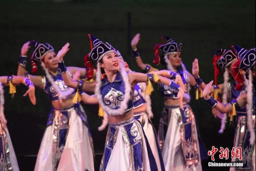 2019“四海同春·華星閃耀”新春晚會(huì)在加拿大多倫多上演。<a target='_blank' >中新社</a>記者 余瑞冬 攝