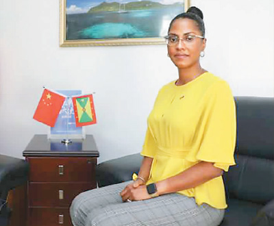 格林納達(dá)駐華大使戴艾美近照(海外網(wǎng) /季星兆) 格林納達(dá)駐華大使戴艾美近照(海外網(wǎng) /季星兆)