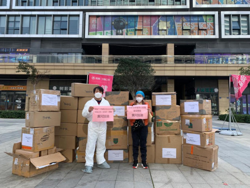 怡海集團(tuán)打響應(yīng)急物資供應(yīng)捐助戰(zhàn)，支援湖北黃岡抗疫。（怡海集團(tuán)供圖）