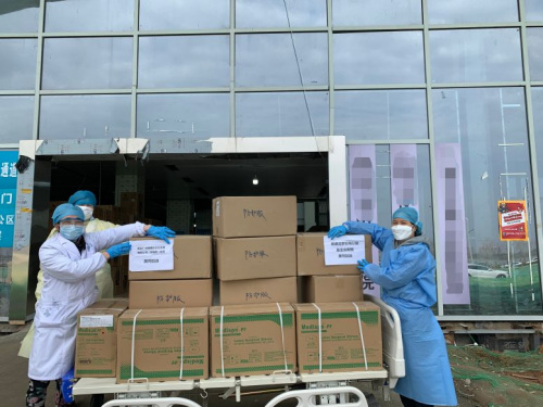 怡海集團(tuán)提供應(yīng)急物資捐助，支援湖北黃岡抗疫。（怡海集團(tuán)供圖）